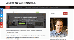 Desktop Screenshot of erfolg-als-selbststaendiger.de